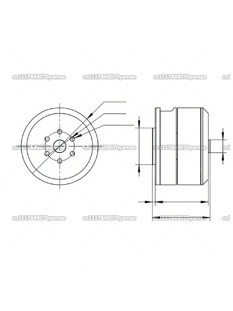 Direct Drive Servo Motor Robotics - PER DM-H3510 Motore Hub BLDC 24V